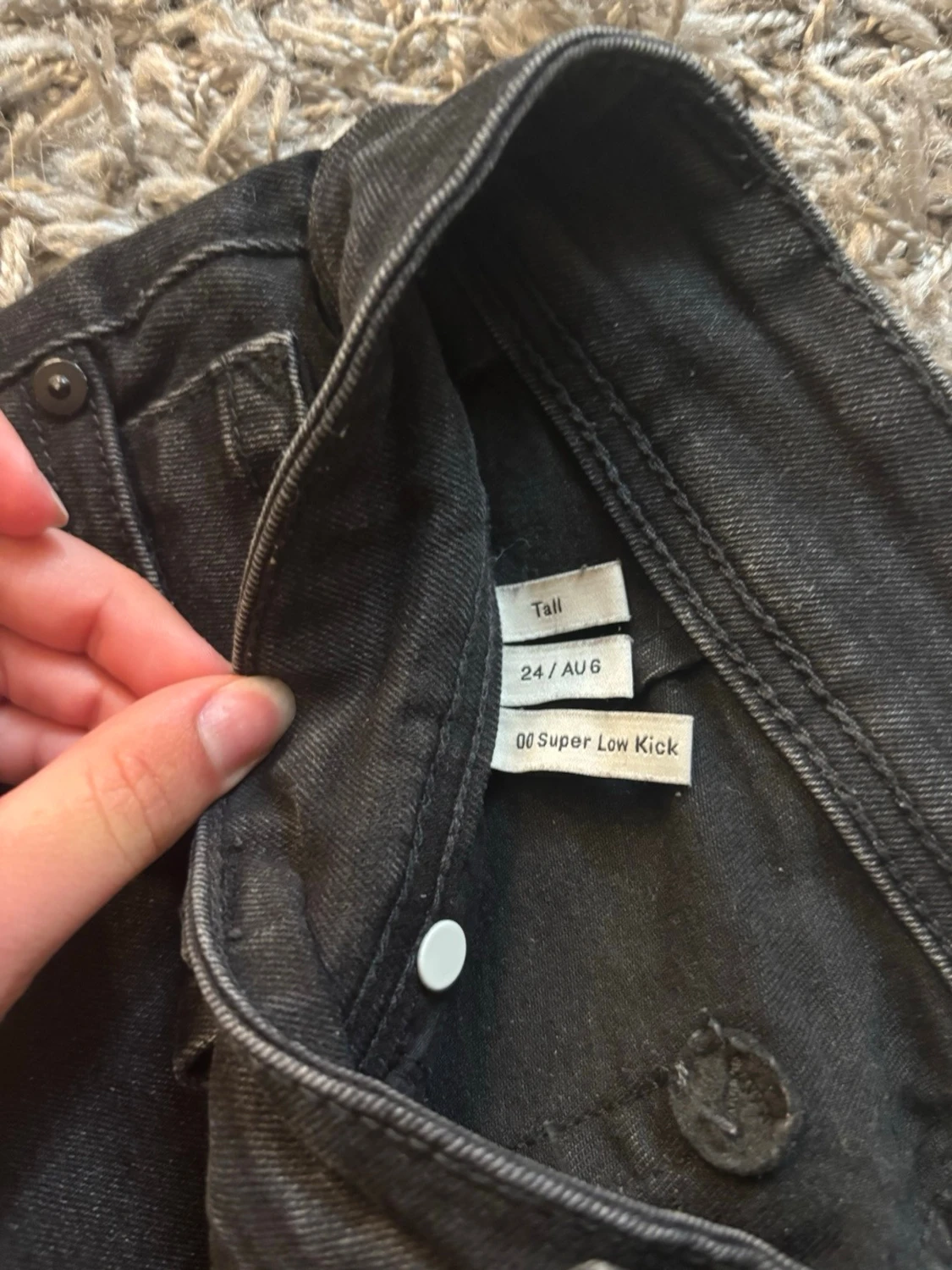 Svarta bootcut jeans - 3