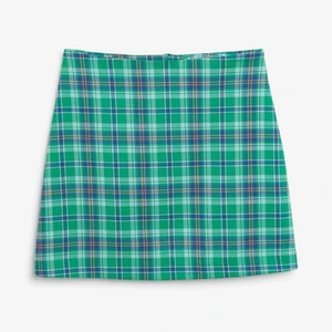 blue green tartan river pencil skirt - super cute blue and green pencil river skirt. never worn, but slightly altered (completely unnoticeable). size 38 but also fits 36