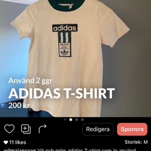 Adidas T-shirt  - Använd Max 2ggr!