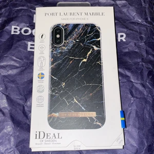 Port Laurent marble, iPhone X - Tyvärr väldigt billigt pga att den lilla delen är av längst upp kolla bild! 