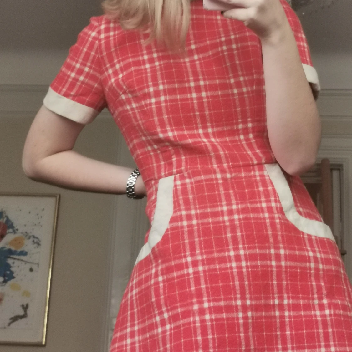 Vintage klänning med fickor - 90