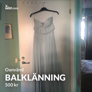 Balklänning  - Oanvänd balklänning i stl xs/x 