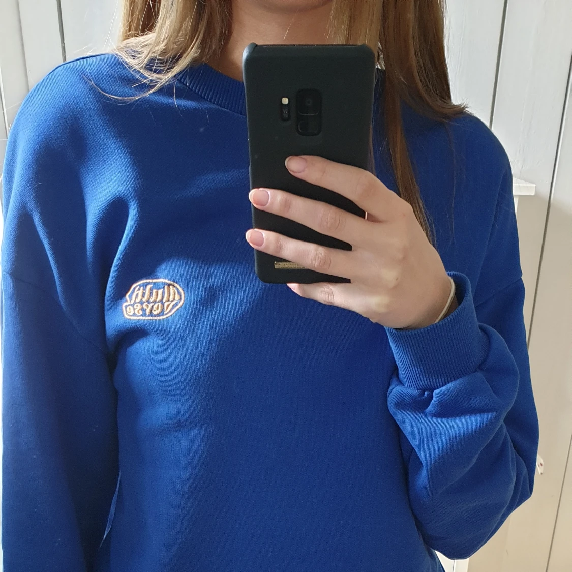 Mörkblå sweatshirt - 90