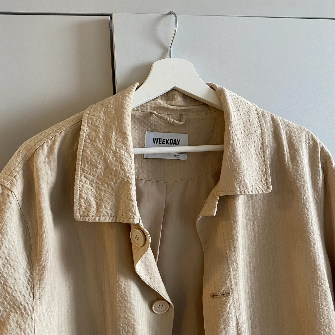 Beige kavaj oversize  - 90