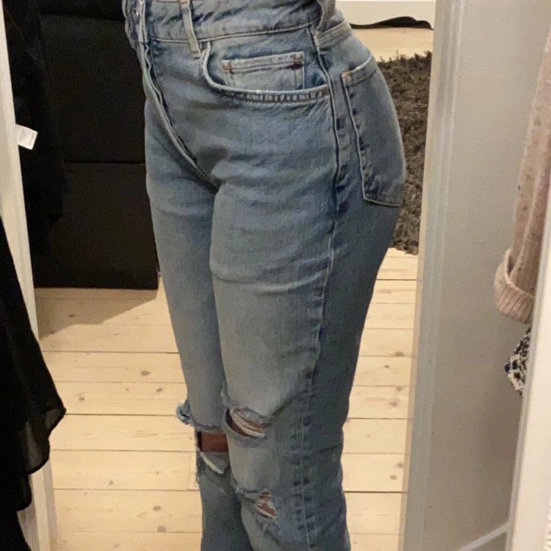 Blåa jeans