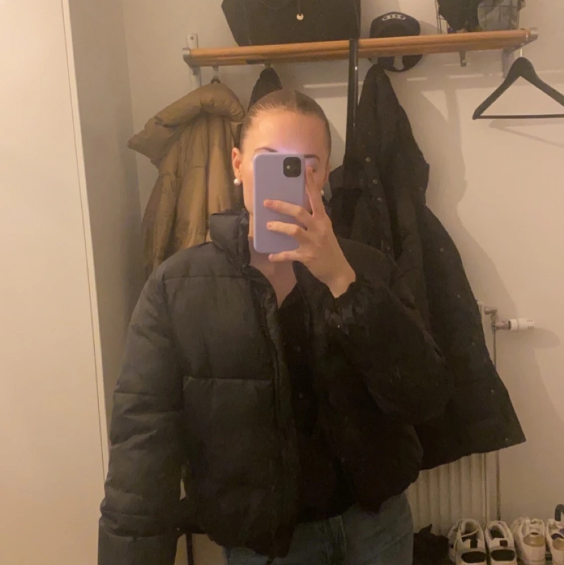 Svart vinterjacka strl. S - 90