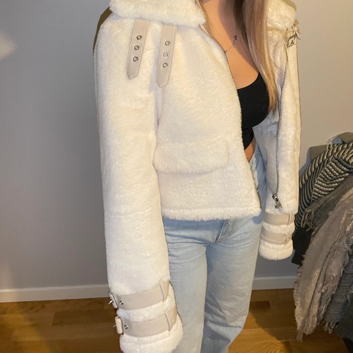 Fakepäls / fluff jacka - 90