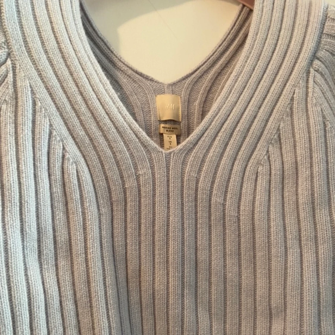 Ljusblå ullmix tröja - 27