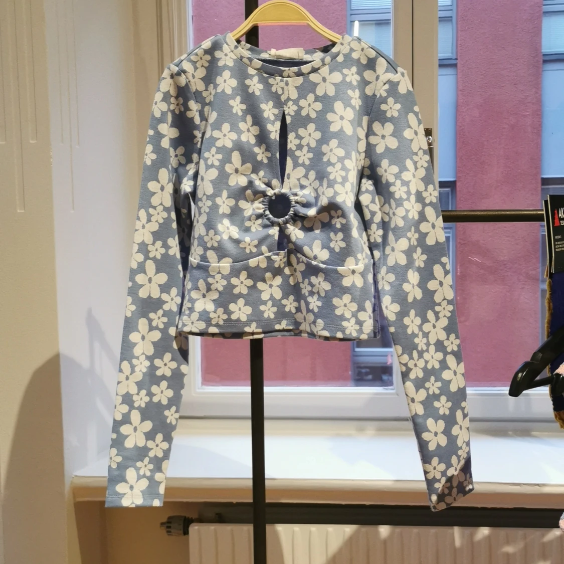 Cutout jacquard croptop 