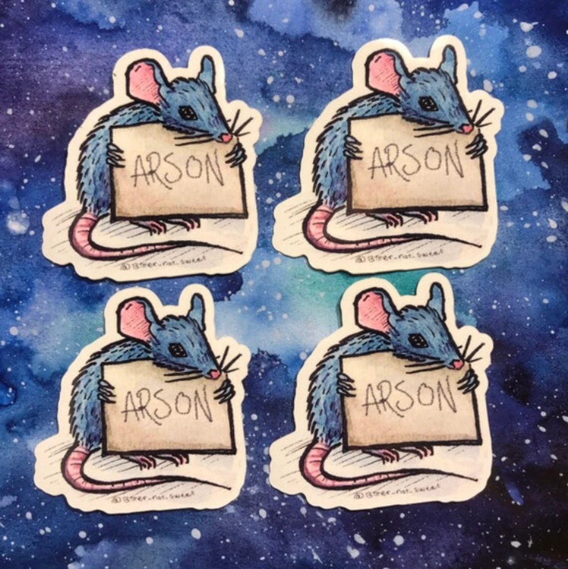 ”ARSON” och ”Be gay do crime” stickers - 91