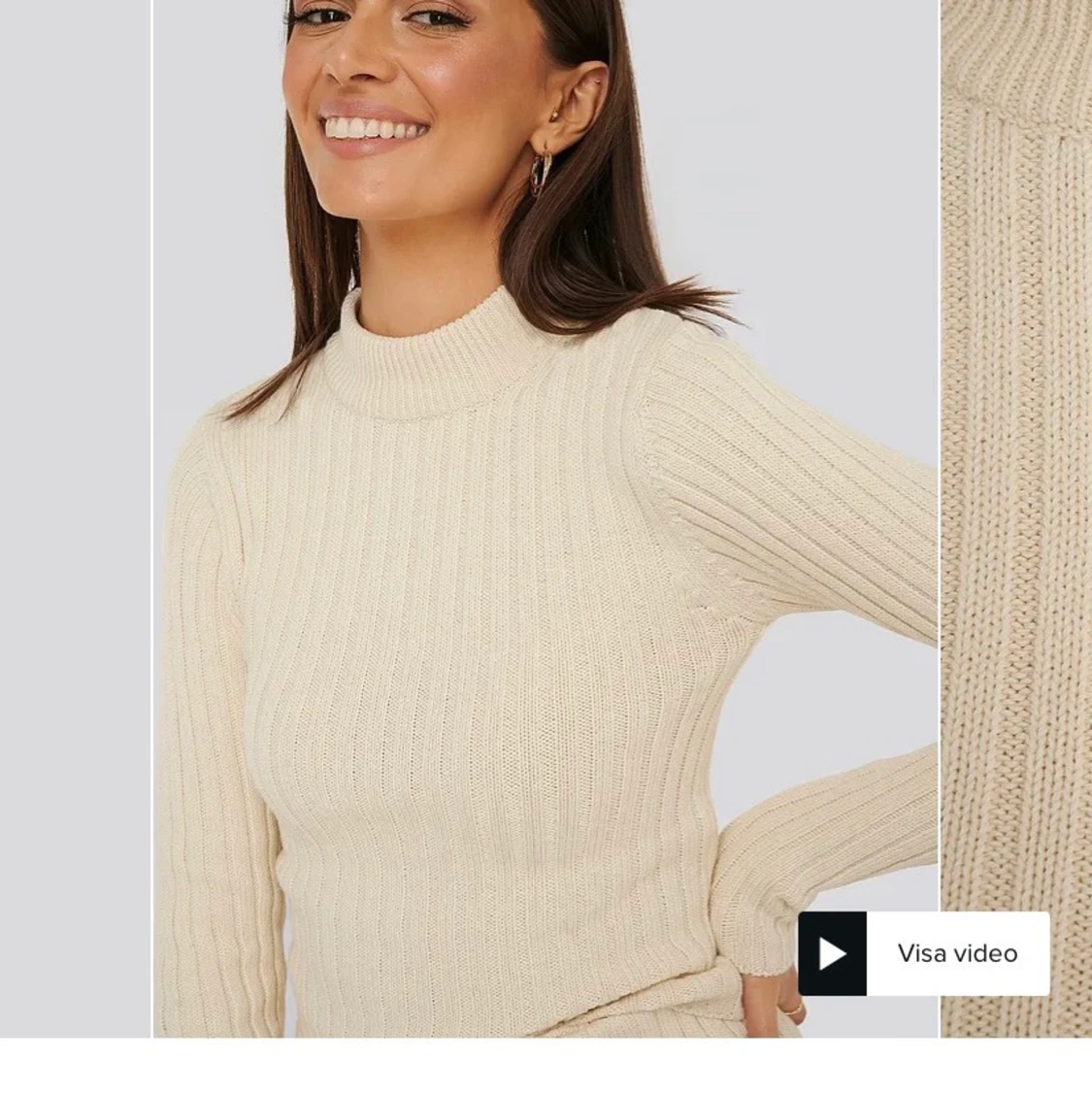 Jättefin stickad tröja💓