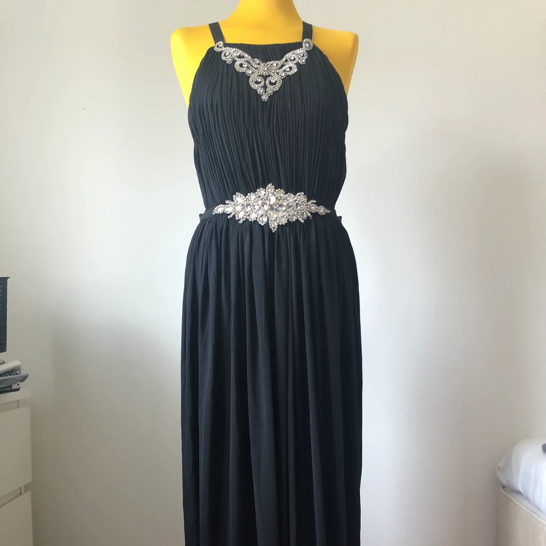 Svart balklänning lång