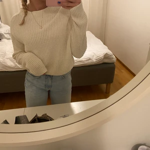 Vit stickad tröja  - Superfin vit stickad tröja som aldrig kommit till användning❤️ 