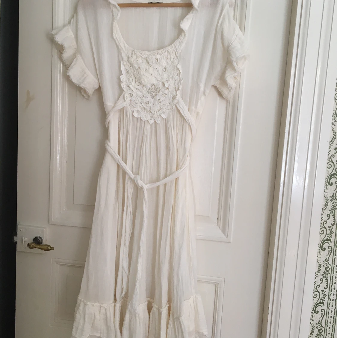 Vit långklänning  - 90