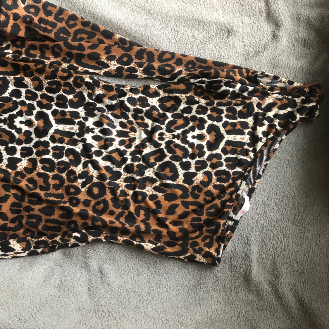 Kort leopard klänning - 91