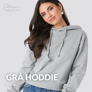 Grå Hoddie-Na-kd  - I bra begagnat skicka.  Stor & pösig passform 