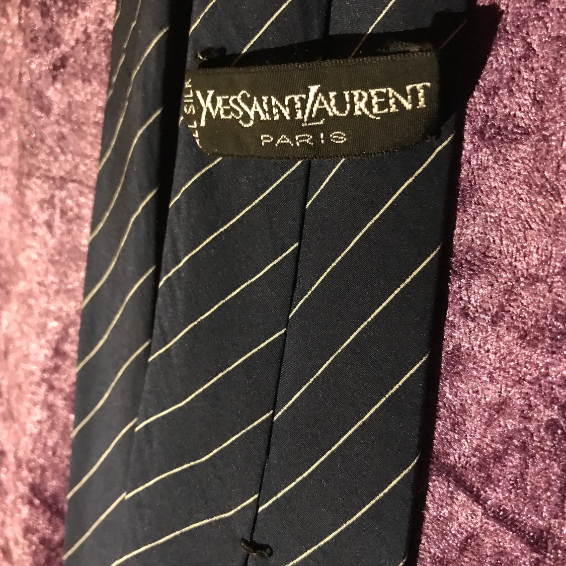 Yves Saint Laurent Dark Blue Tie