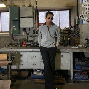 LILY OF THE VALLEY-FLEECETRÖJA  - snygg grå fleecetröja🤎