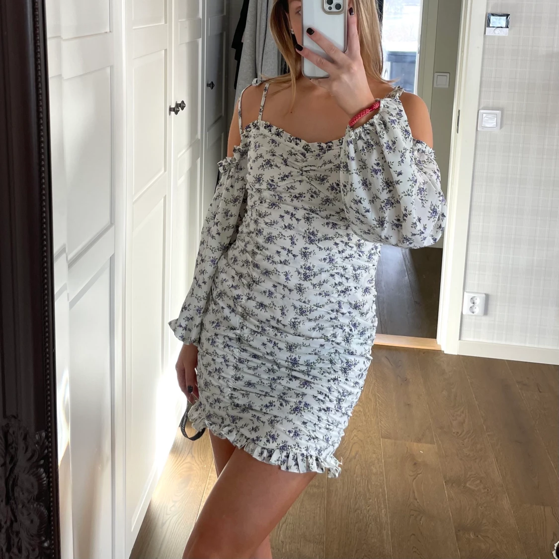 Mönstrad klänning - 91