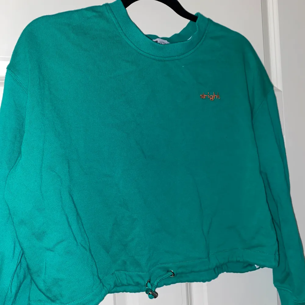Superfin sweatshirt i grön färg. Tröjan är ifrån new yorker. Säljer för 60kr+spårbar frakt på 66kr💚. Tröjor & Koftor.