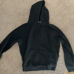 Svart hoodie - Svart hoodie från bikbok. Använt ganska mycket men ändå i bra skick, lite nopprig