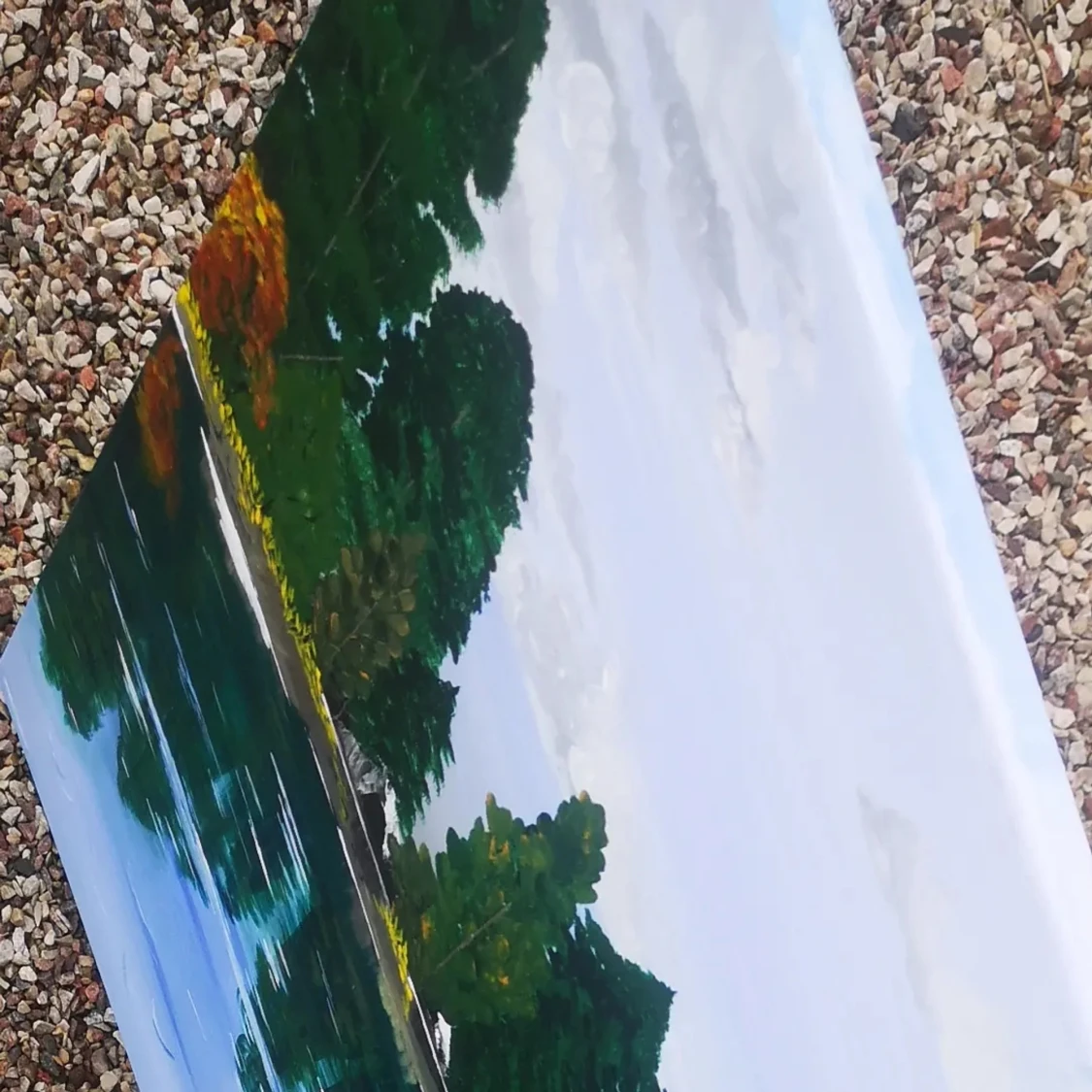 Acrylic landscape painting  - 90