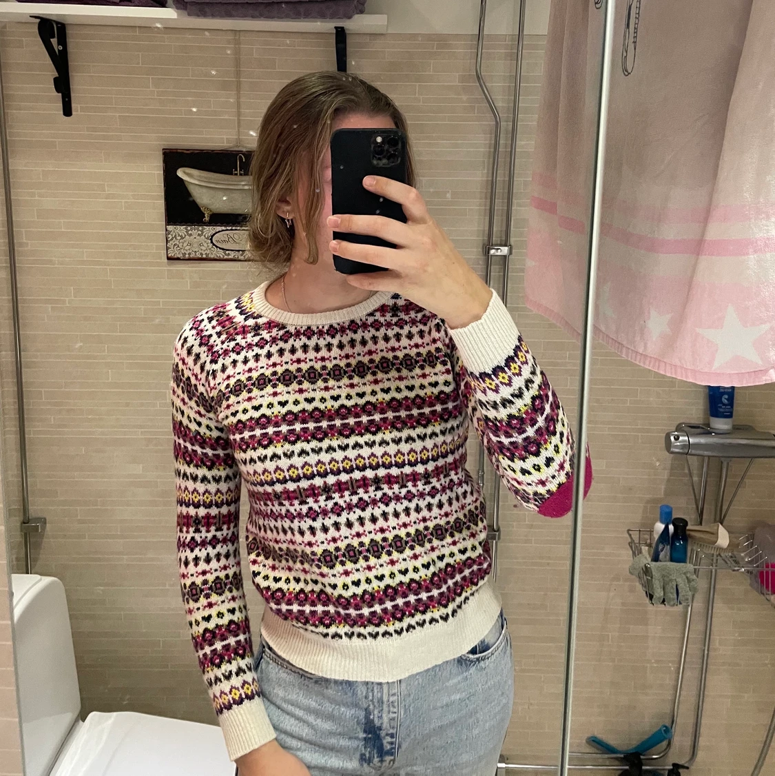 Mysig stickad tröja