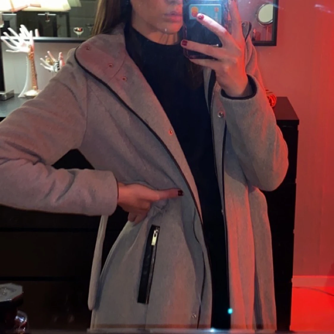 Grå kappa strl XS-S - 91