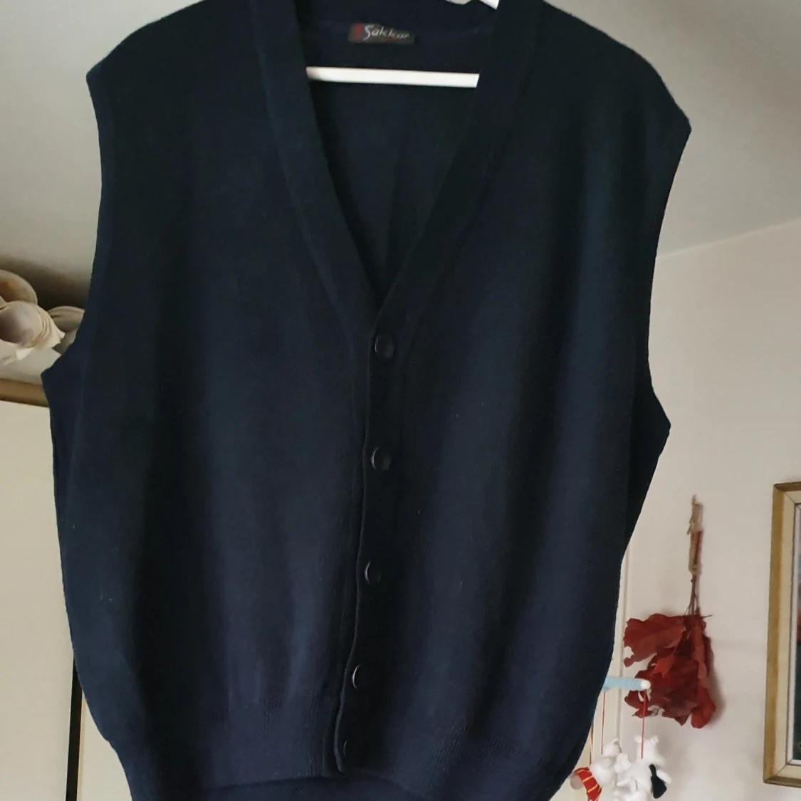 Unisex väst mörkblå