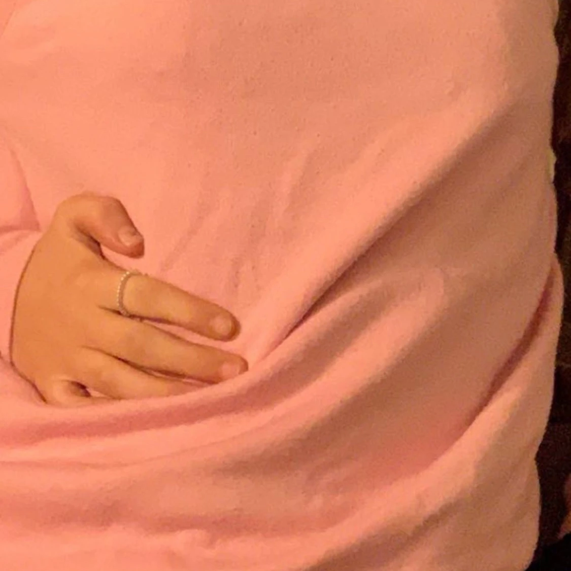 Rosa lite tunnare sweatshirt