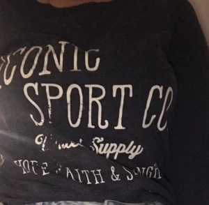 Långärmad tröja - Tänkte sälja min tröja som jag aldrig använder, trycket är lite bortskavt och därför är priset lägre. Den är också lite noppig därav pris