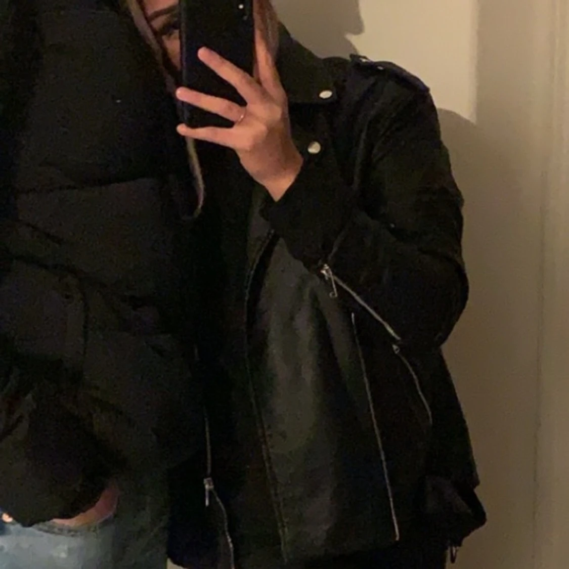 Oversized biker jacka NLY