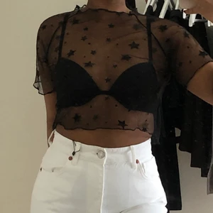 Festlig mesh topp - Festlig/genomskinlig mesh topp i strl S 🖤⚡️