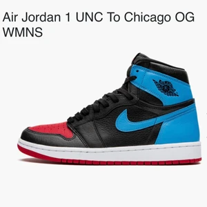 Air jordans 1, Chicago  - Jordans i storlek 37.5 men passar 38, sparsamt använda och inköpta för 3000kr. Kvitto finns att se vid intresse.
