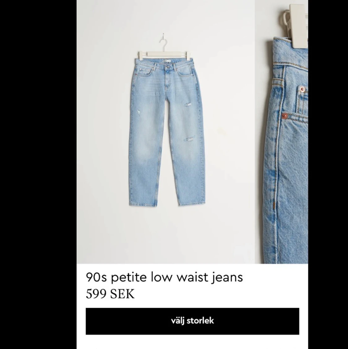 Gina tricot lågmidjade