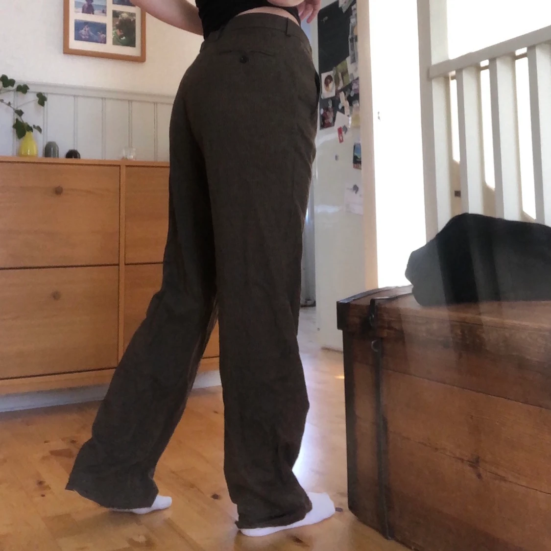 Rutiga kostymbyxor - 90