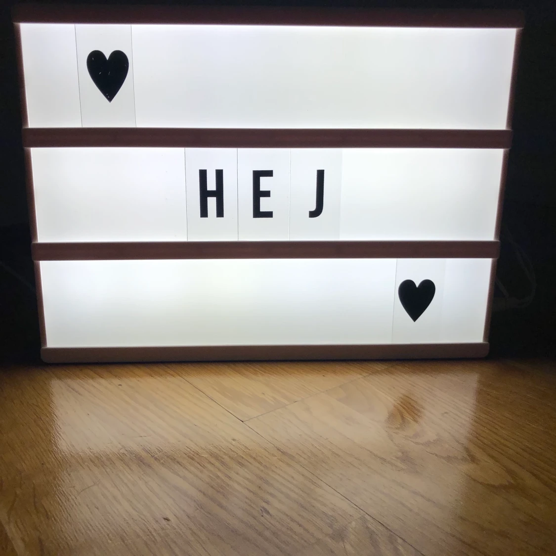 Lampskylt med bokstäver - 91