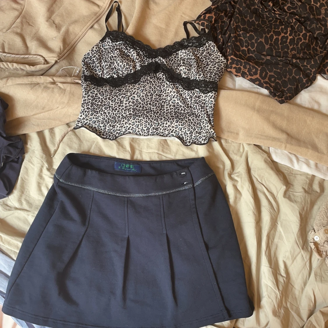 Mörkblå tennis kjol