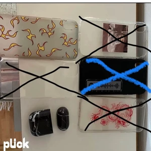 Lite olika skal - Lite olika skal till iPhone XR och ett airpod skal. Kom gärna med egna prisförslag. Bara airpod skalet och eld skalet kvar!!! Köp båda för 45!!!