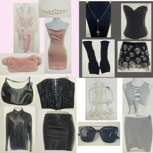 Custom Style Bundle - Här är några exempel på Small bundles. Man får med: 1 top, 1 nederdel, 1-3 accessoarer (ca 300kr)        DMa för mer info, du kommer få fylla i ett forum om din stil och storlekar osv. Så att det blir till just dig. Alla produkter är second hand, och jag köper allt direkt när du svarat på frågorna och swishat. Allt är därför köpt precis efter just dig och dina storlekar.