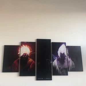 Naruto tavla - Hej säljer min narutoXsasuke canvas tavla, köpt för cirka 900 SEK. Som nya 