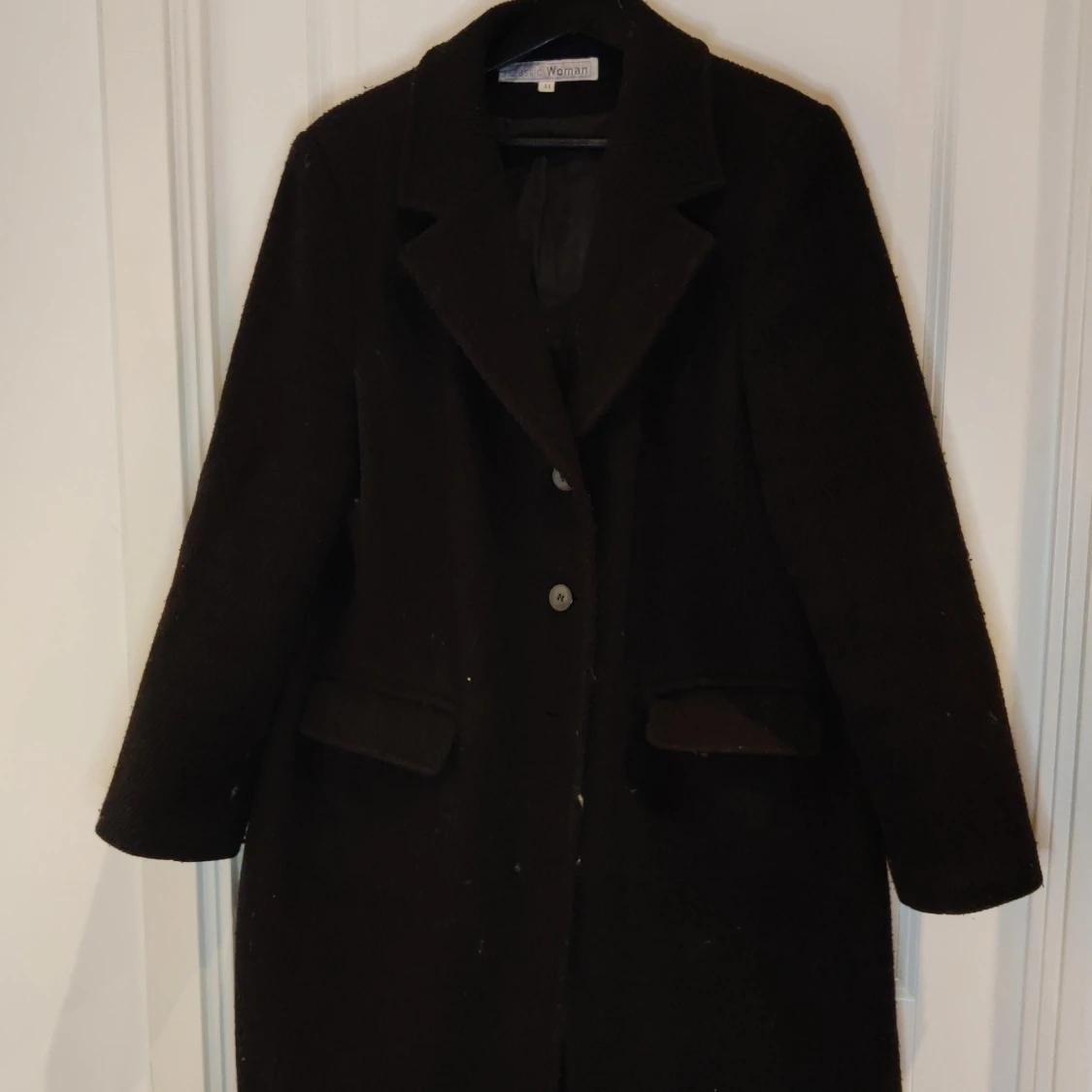 Lång svart kappa  - 90