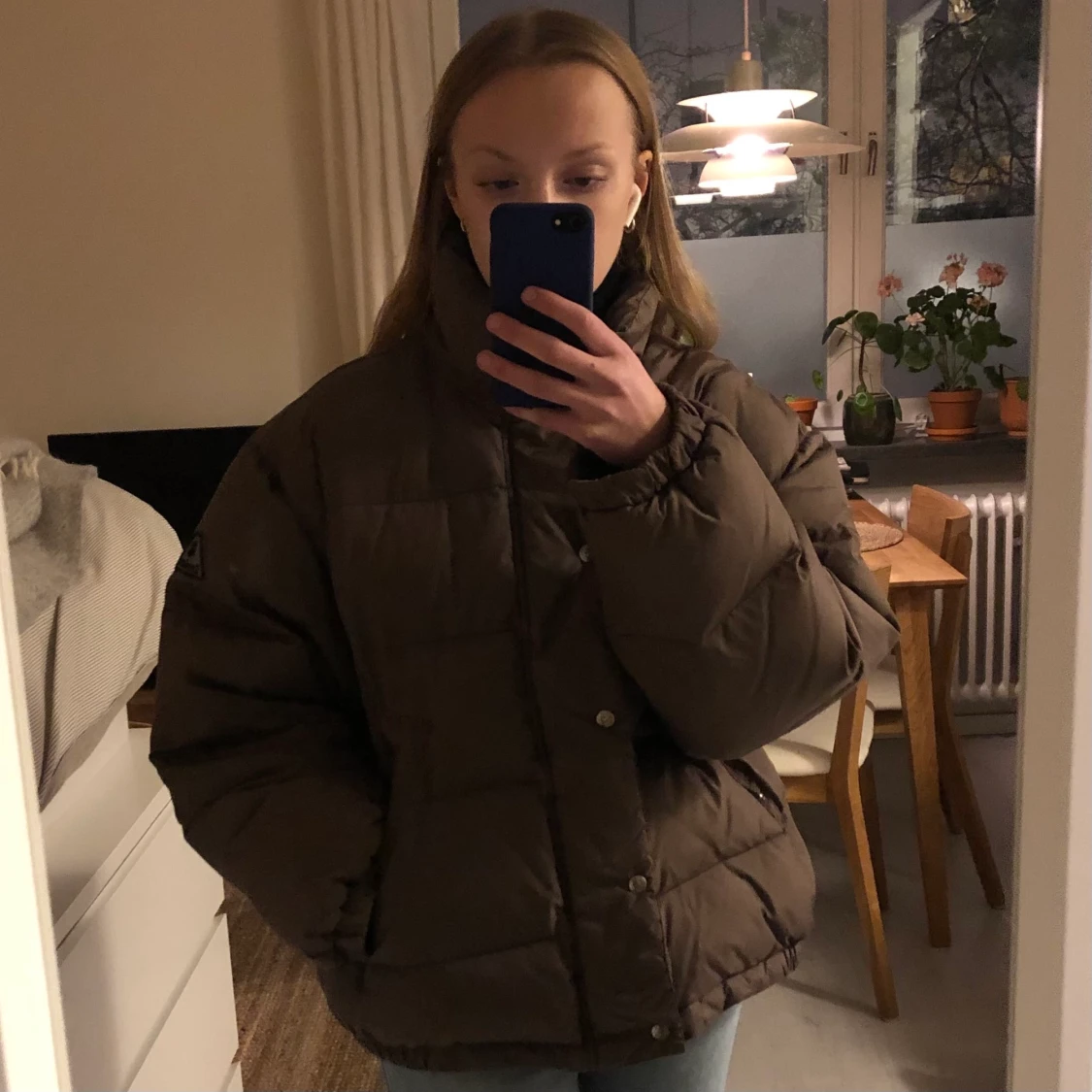 Brun oversize vinterjacka, vintage - 91