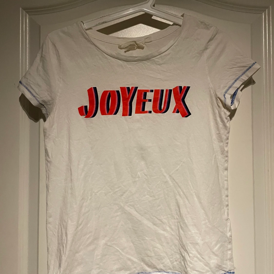 Vit T-shirt med tryck H&M 