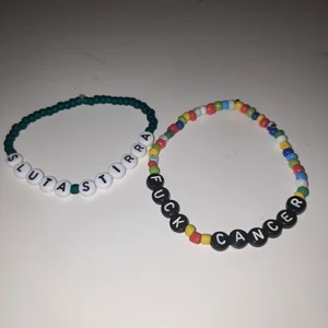 Fuck cancer - SÄLJER DESSA CANCER ARMBAND.  De kostar 80kr/st elr 130kr för båda.