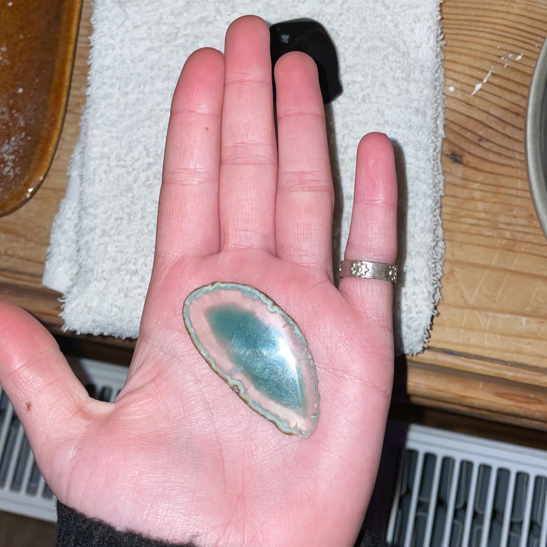 KRISTALLER! snowflake obsidian,agatskiva - 90