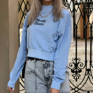 Blå tjocktröja - Jättesöt långärmad tröja