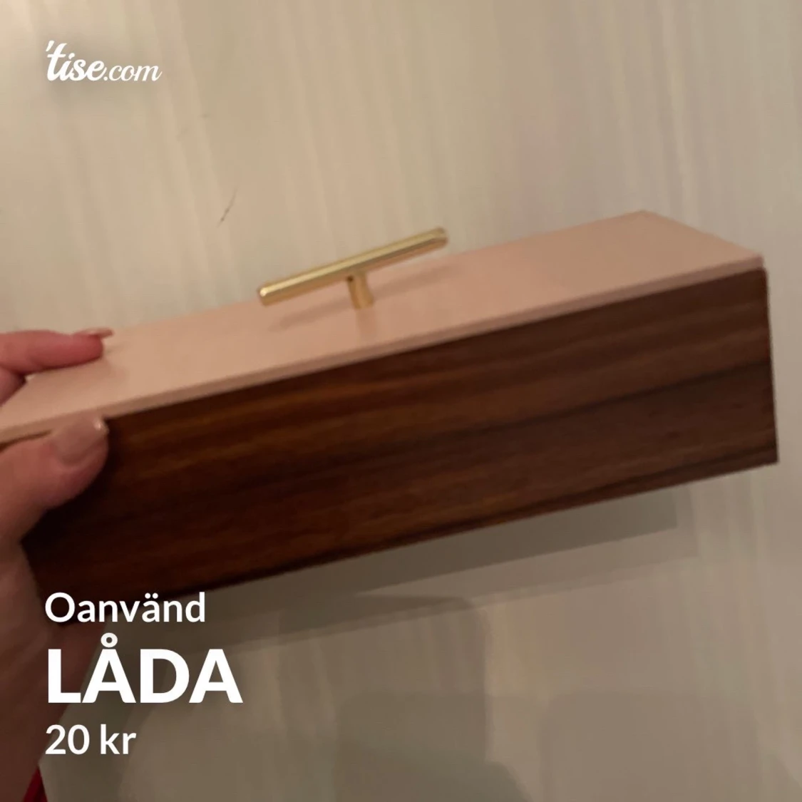 Oanvänd låda 