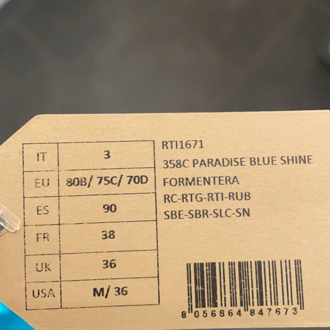 Glittrig bikini topp - 91