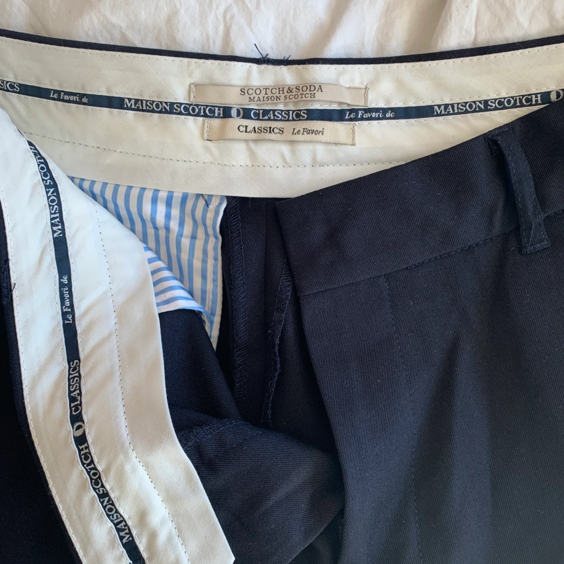 Scotch & Soda blå byxa strl S - 90